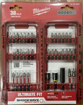 48-32-4089 Milwaukee Shockwave Impact Duty 38 Pc Driver Bit Set - New