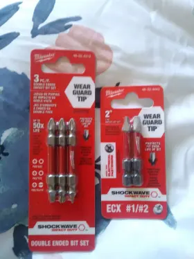 48-32-4443 Milwaukee 48-32-4319 Tool Impact Bit Set 1/4 Inch Hex Shank And Shockwave