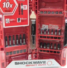 48-32-4419 Milwaukee Shockwave 25pc Impact Driver Bit Set #48-32-4419 Magnetic Work Tool