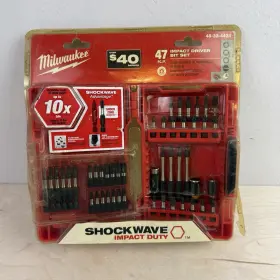48-32-4424 Milwaukee Tool Impact Driver Bit Set 47 Pc. New Sealed