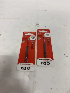 48-32-4562 Milwaukee 2 Pack Shockwave 3-1/2 Inch Impact Bit Ph2