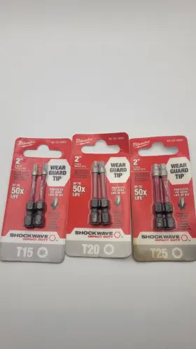48-32-4983 Milwaukee 4983 4984 4985 Shockwave 2 Inch T15 T20 T25 Impact Bit