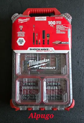 48-32-5156 Milwaukee Shockwave Impact Duty Driver Bit 100 Pcs. Packout Set New