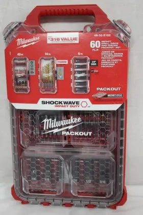 48-32-5162 Milwaukee Shockwave Impact Duty Alloy Steel Screw Driver Bit Set