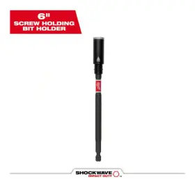 48-32-7904 Milwaukee Shockwave Impact Duty 6 Inch Screw Holding Bit Holder - 1pk