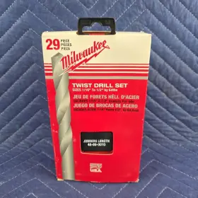 48-89-0010 Milwaukee Cobalt Twist Drill 29 Piece Set Discontinued