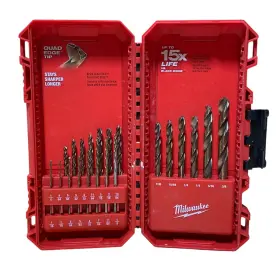 48-89-2338 Milwaukee 23 Piece Red Helix Cobalt Drill Bit Set With Case