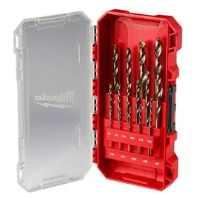 48-89-2370 Milwaukee Cobalt Red Helix Drill Bit Set For Drivers 15 Piece