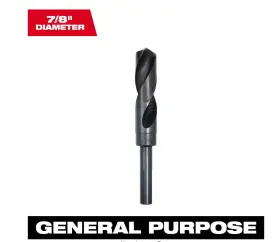 48-89-2750 Milwaukee 2 - S And D Oxide Jobber Drill Bits 7/8 Inch New In Box Lot Of