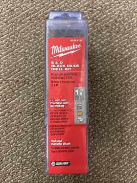 48-89-2756 Milwaukee 1-1/8 Inch S&d Black Oxide Drill Bit