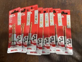48-89-4605 Milwaukee 8 Red Helix Shockwave Titanium Drill Bit 1/8 Inch 16 Bits