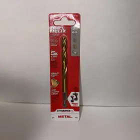 48-89-4618 Milwaukee Shockwave 21/64 Inch X 4.49 L Titanium Red Helix Drill Bit Hex