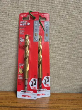 48-89-4625 Milwaukee 2 - New 7/16 Inch Shockwave Titanium Impact Drill Bit