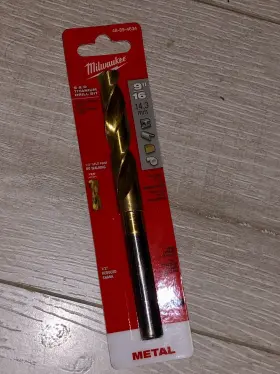 48-89-4634 Milwaukee 9-16 Inch S And D Titanium Drill Bit For Metal
