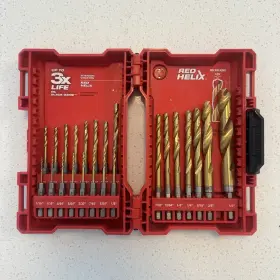 48-89-4631 Milwaukee 48-89-4682 Shockwave Titanium Drill Bits Set - Red Complete