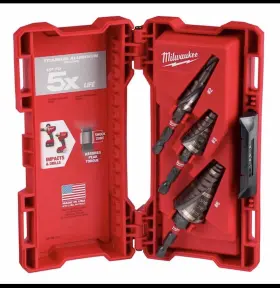 48-89-9256 Milwaukee Shockwave Impact Duty Step Bit Mechanical Set #2 #3 #8