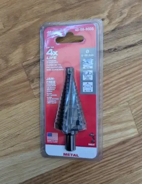 48-89-9335 Milwaukee New In Package Step Drill Bit 6mm - 35mm Ships Free