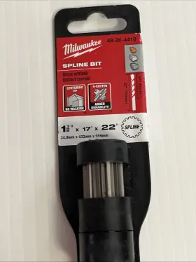 48-20-4410 Milwaukee 48204410 Spline Bit - 1 3/4 Inch X 17 22