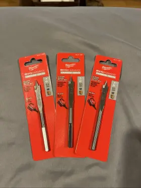 48-27-1401 Milwaukee 48271401 3 New Wood Pilot Bit 3/8 Big Hawg Carbide