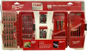 48-32-8003 Milwaukee 48328003 90 Piece Drill And Drive Set Brand New With Cases