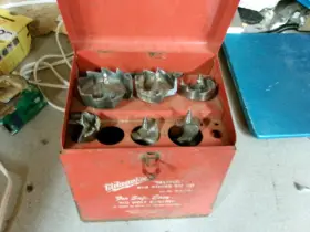 49-22-0060 Milwaukee Vintage Selfeed &auger Bit Kit Bits Are In Metel Box 5 Total H