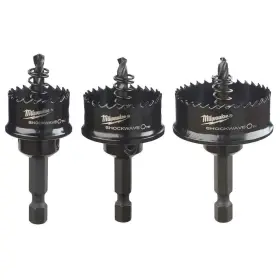 49-22-4800 Milwaukee Shockwave 3-piece Kit Impact Hole Saw