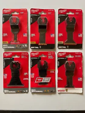 49-25-1501 Milwaukee Lot Of 6 Open-lok Carbide Teeth Metal Multi-tool Os Blade Best Sellers