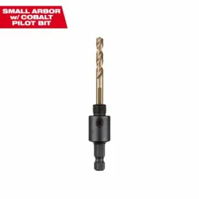 49-56-7110 Milwaukee Hole Dozer Quick Change Saw Arbor And Cobalt Pilot Drill Bit Small - 49-56-71