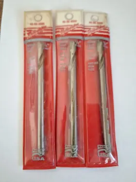 49-56-8000 Milwaukee 3 Brand New 1/4 Inch Hole Saw Arbor Pilot Drill Bits