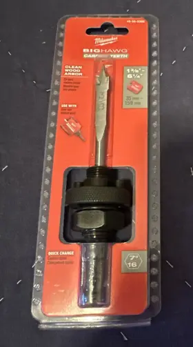 49-56-9306 Milwaukee Hole Saw Wood Arbor Quick Change 1-3/8 Inch - 6-1/4