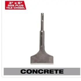 48-62-6058 Milwaukee 4921641 Sds Plus Tile Chisel 3 Inch Diameter Model# Concrete/floor