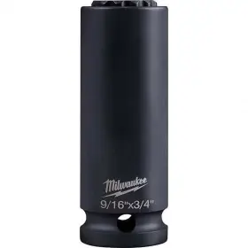 49-66-5111 Milwaukee 49665111 Shockwave Linemans 6pt 9/16 Inch X 3/4 2-in-1 Socket