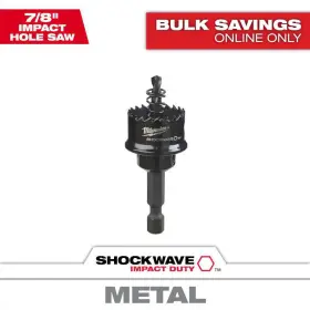 Milwaukee 705353409806 7/8 Inch Shockwave Impact Duty Hole Saw