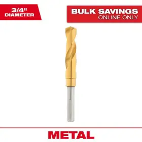 Milwaukee 705353993848 3/4 Inch Titanium Silver And Deming Drill Bit