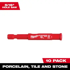 Milwaukee 705354016843 5 16 In Diamond Max Hole Saw 10 Pack 49 56