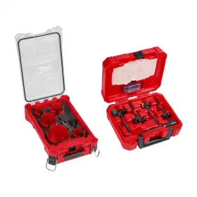 Milwaukee 726084605428 Big Hawg Carbide Hole Saw Kit With Packout Case And Switchblade Plumbers Selfeed B