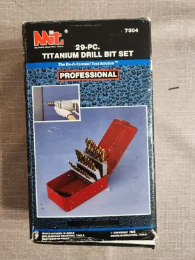 7304 Milwaukee 29 Pc Drill Bit Set Titanium Professional - New Old Stock Open Box
