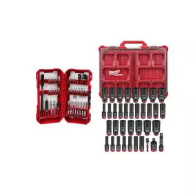 Milwaukee 744110247763 Shockwave Impact Duty Alloy Steel Screw Driver Bit Set 45-piece And 3/8 Inch Metr