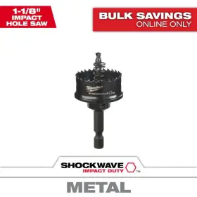 Milwaukee 744110709407 1-1/8 Inch Shockwave Impact Duty Hole Saw