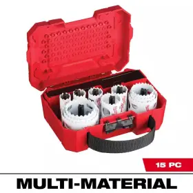 Milwaukee 744110750980 Hole Saw Set Dozer General Purpose Bi-metal 15-piece