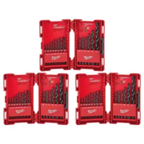 Milwaukee 888234588699 Thunderbolt Twist Drill Bit Set Black Oxide 3-flat Shank 63-pcs