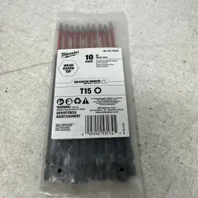 48-32-4244 Milwaukee Tool 6 Inch Torx T15 Shockwave Impact Duty Power Bit 10 Pk