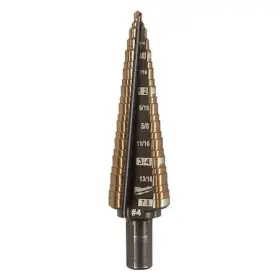 48-89-9284 Milwaukee Tool 3/16 Inch - 7/8 #4 Cobalt Step Drill Bit