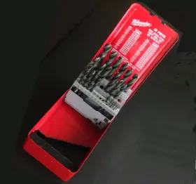 48-88-0010 Milwaukee Tool Co. Pre-owned Incomplete Jobbers Drill Set Kit Organizer Box -