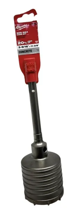48-20-5428 Milwaukee Tools 3-9/16 Inch X 11-3/8 Sds-max Core Concrete Bit Cmp103681