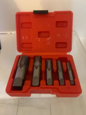 18gd1796-fba Miucoguier 5-piece Npt Pipe Tap Set 1/8 Inch 1/4 3/8 1/2 3/4 Thread Forming