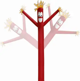 Mkevi 792834037900 20ft Sky Air Puppet Dancer Inflatable Arm Flailing Tube Man Attachment - Red
