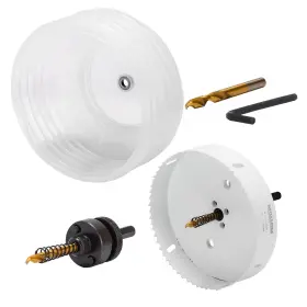 Bihs01159b Mollom 6-1/4 Inch 159mm Hss M42 8% Cobalt Bi-metal Hole Saw With Dust Bowl For Reces