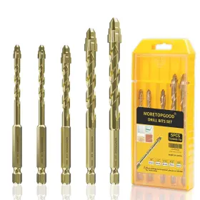 Hyc029 Moretopgood Masonry Drill Bit Set For Ceramic Tile Concrete With Tungsten Carb