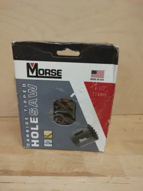 Mhst72 Morse 050326157728 Tools 4-1/2 Inch / 114mm Carbide Tipped Hole Saw Usa New With Box